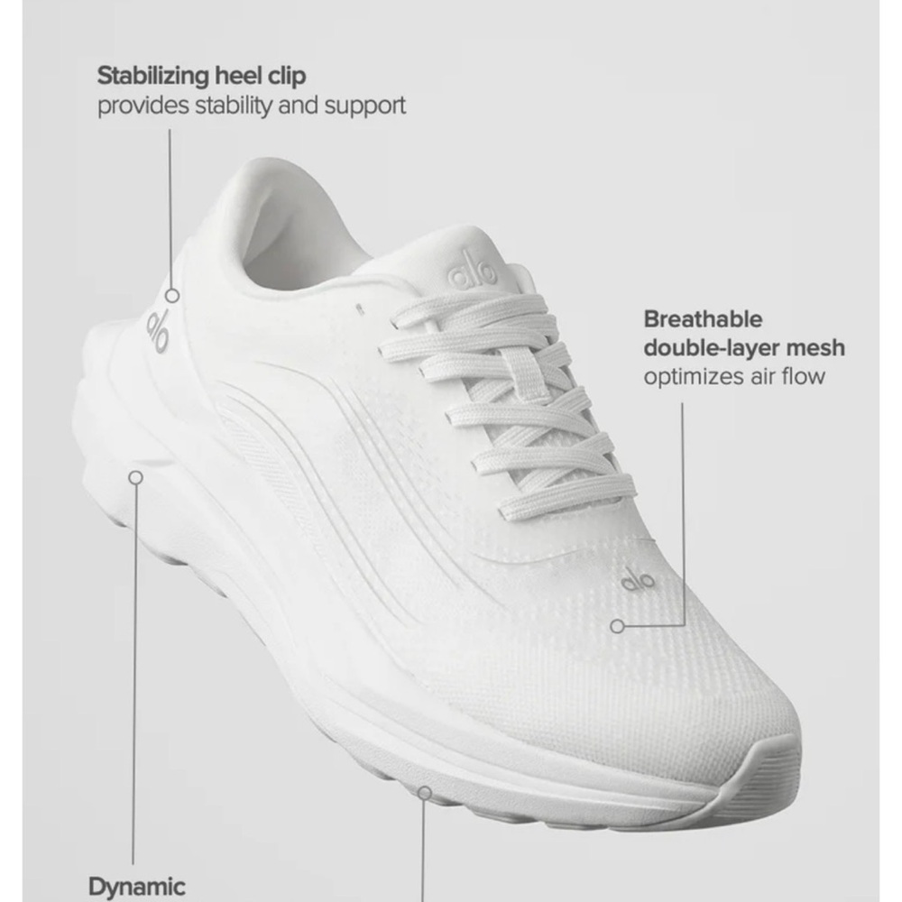 Alo Athletic Sneakers with Stabilizing Heel Clip